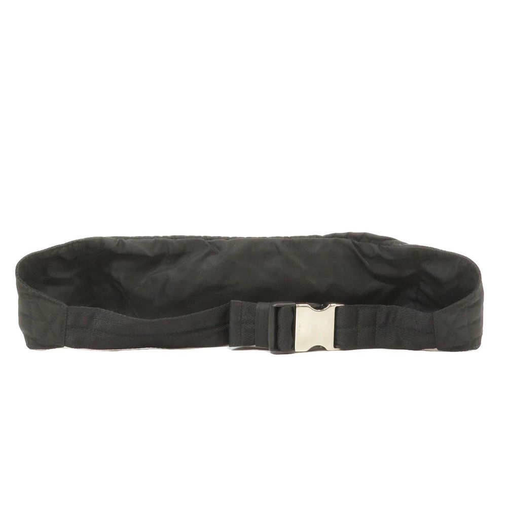 Prada Crossbody waist Tessuto Black plate bag Body Hip Black